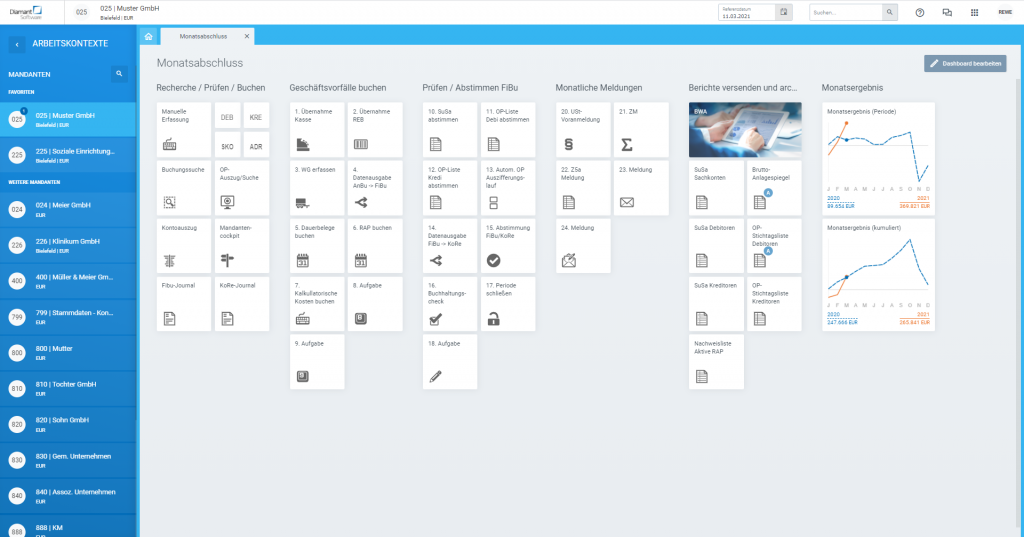 Rechnungswesen Software von Diamant Software